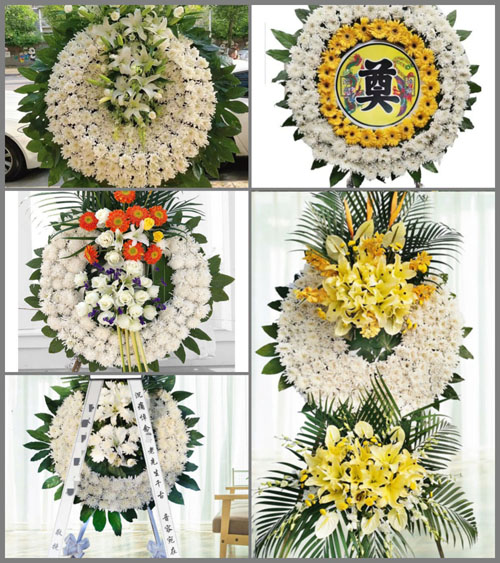 广东梅州市丰顺县埔寨镇横坑村花圈速递